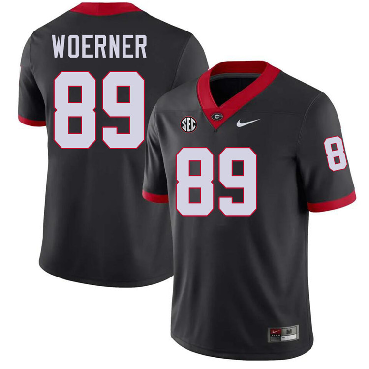 Charlie Woerner Georgia Jersey,University Of Georgia Bulldogs Football Jersey,Uniforms,Gears-Black